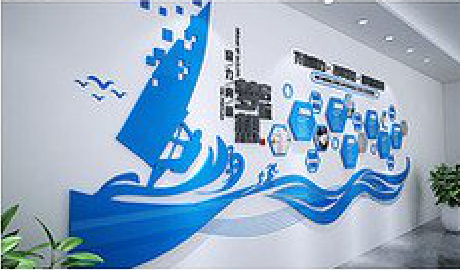 浚县海浪主题文化墙如何设计？