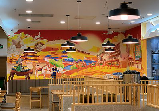  浚县商业空间彩绘介绍。