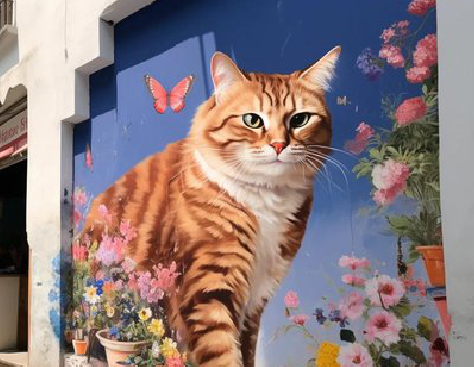  浚县自己绘制有个性的手绘墙