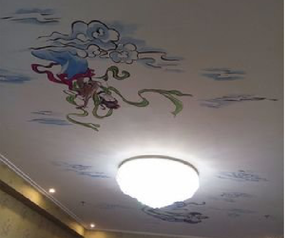  浚县如何快速绘制天花板上的手绘墙？