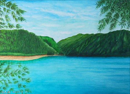  浚县在墙绘中，如何绘画绿水青山？